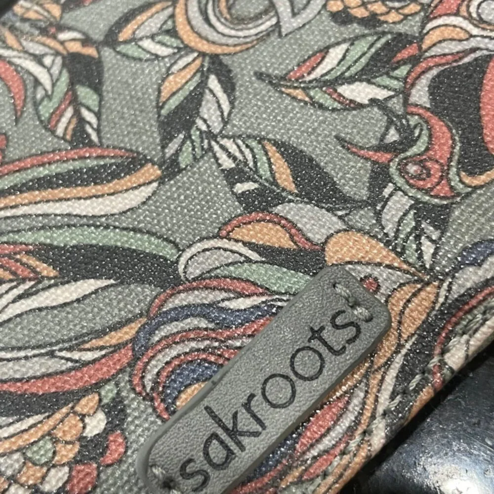 SAKROOTS KEYCHAIN MINI WALLET GRAY‎ MULTICOLORS